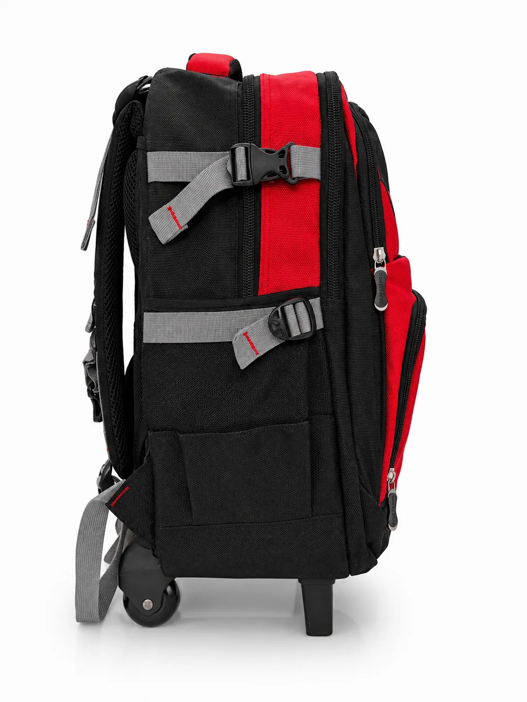 Power King Trolley Backpack – Black & Red