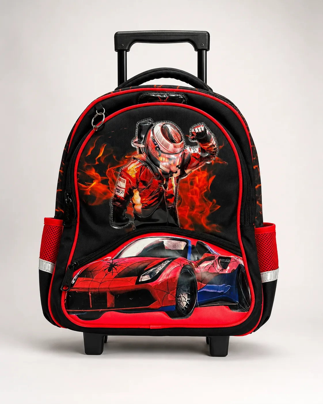 Racer Flame Kids Trolley Backpack