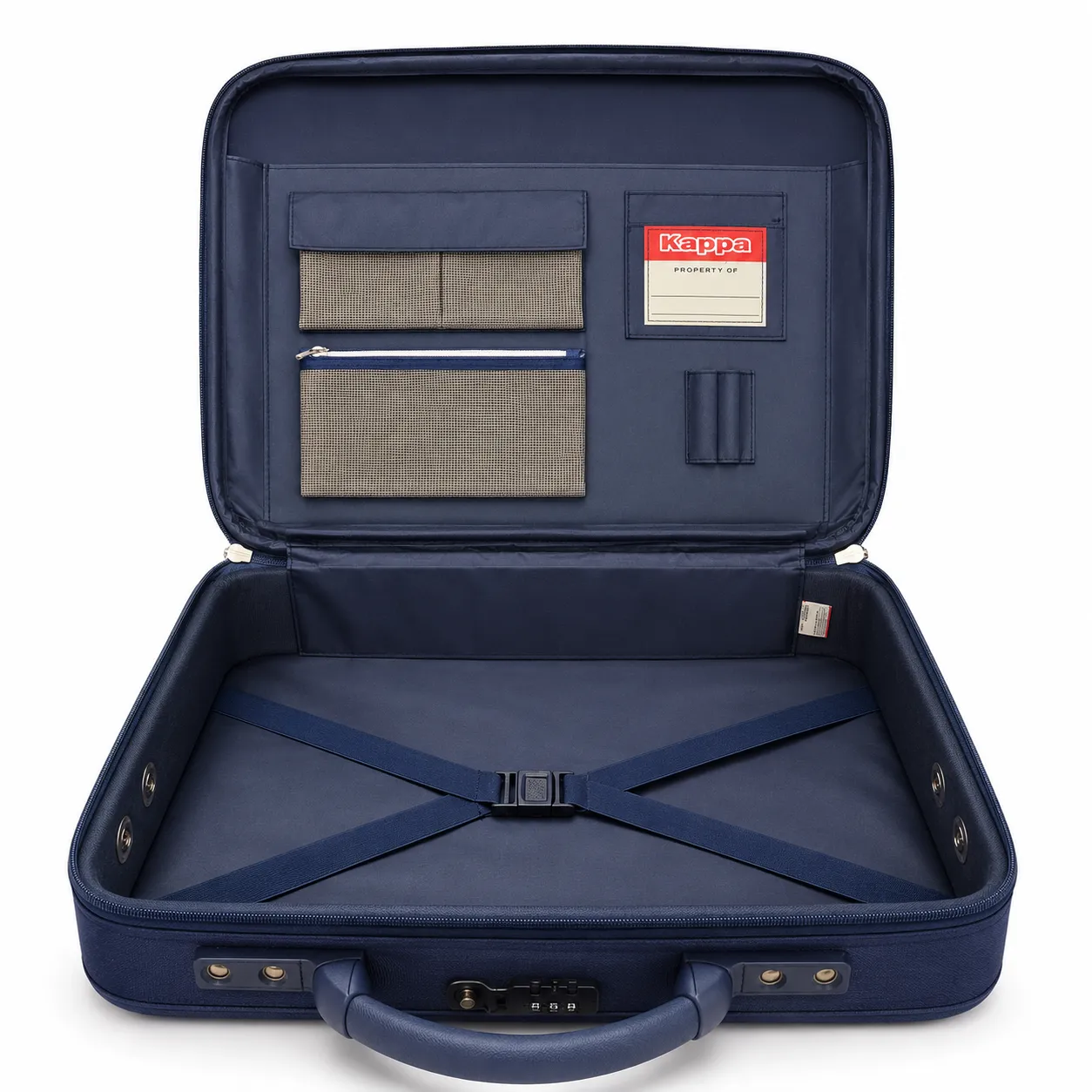 Kappa Navy Rolling Office Briefcase