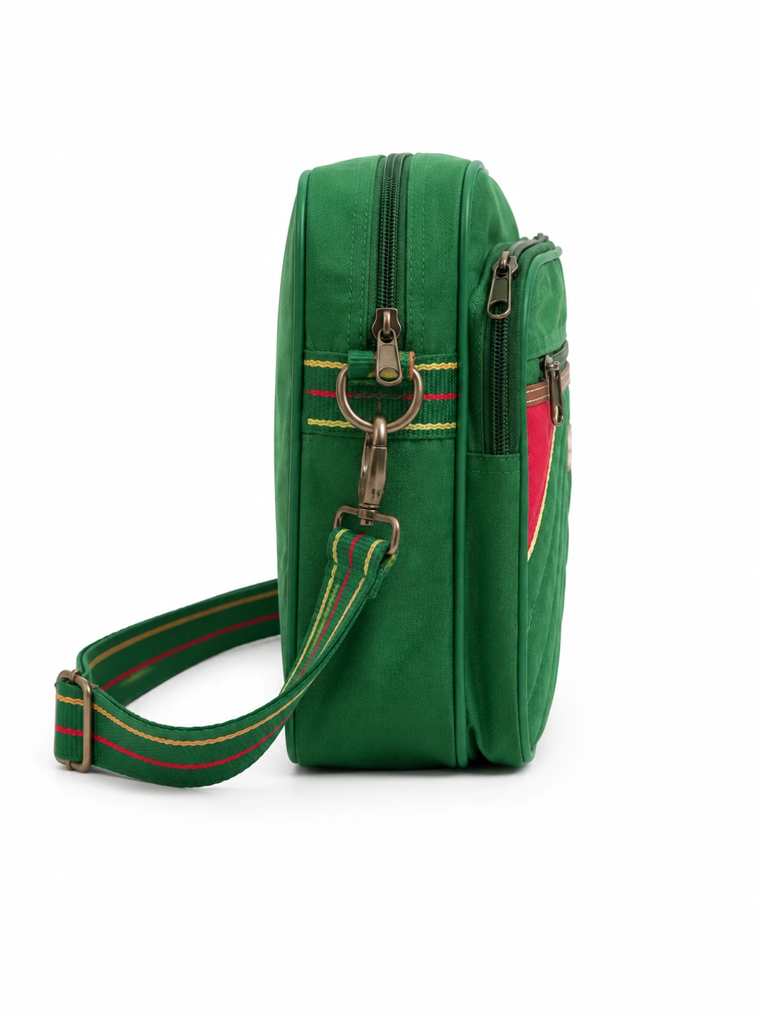 Premium Oxford Green Messenger Bag | Imported Crossbody Office & Travel Bag