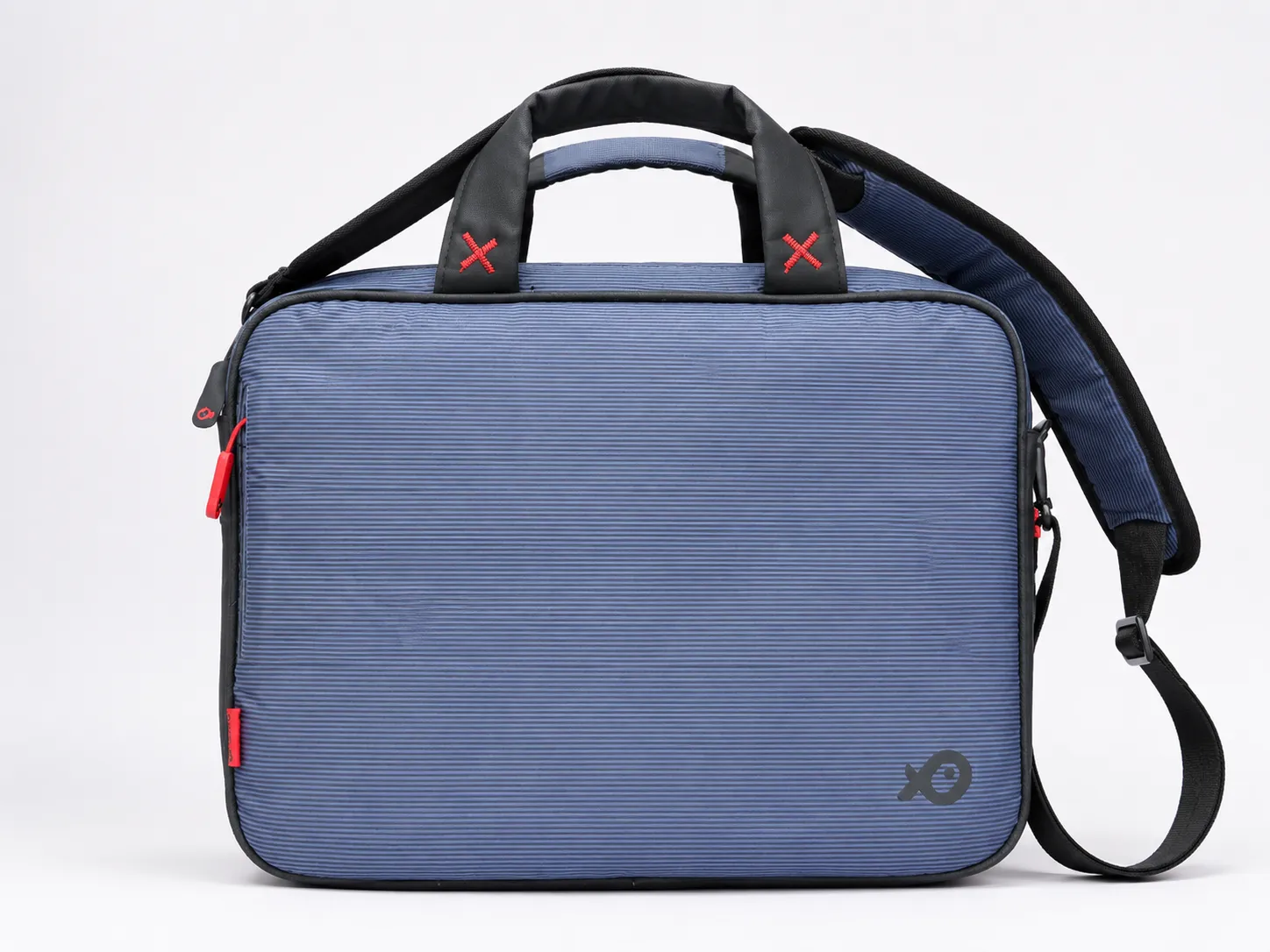 XD Design Blue Ribbed Laptop Briefcase Bag