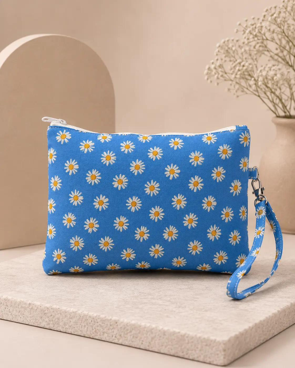 Ron Jon Surf Shop Daisy Wristlet Pouch – Blue