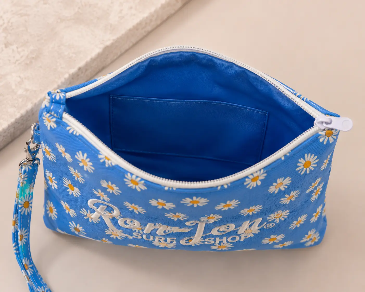 Ron Jon Surf Shop Daisy Wristlet Pouch – Blue