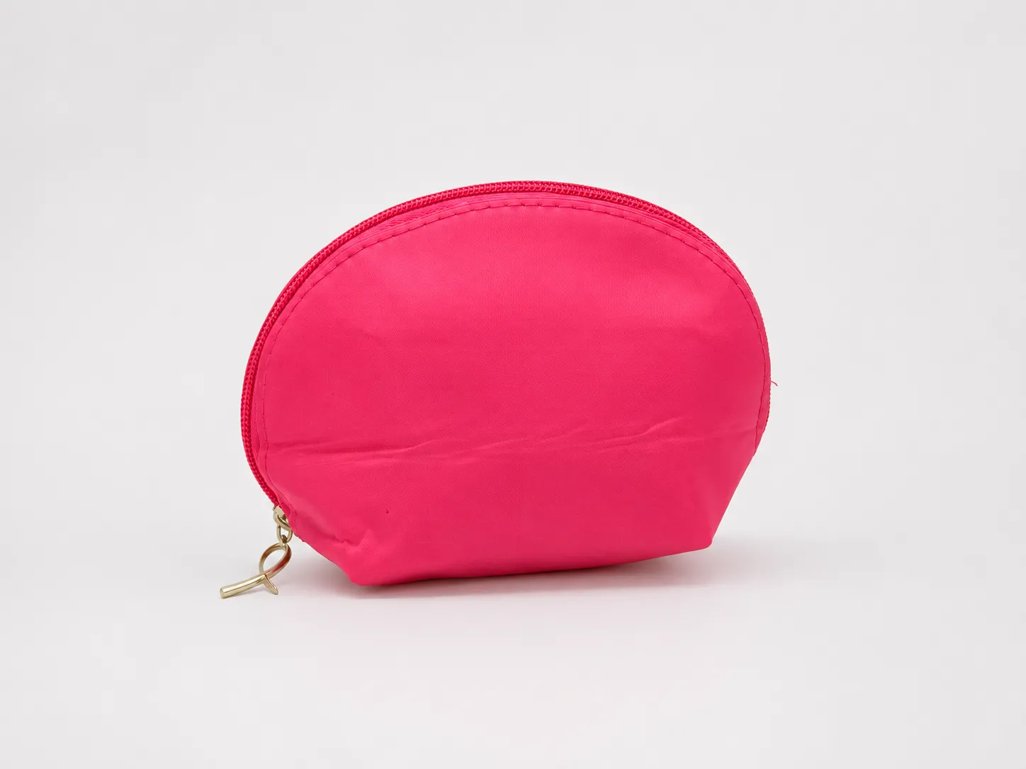 Hot Pink Shell Cosmetic Pouch