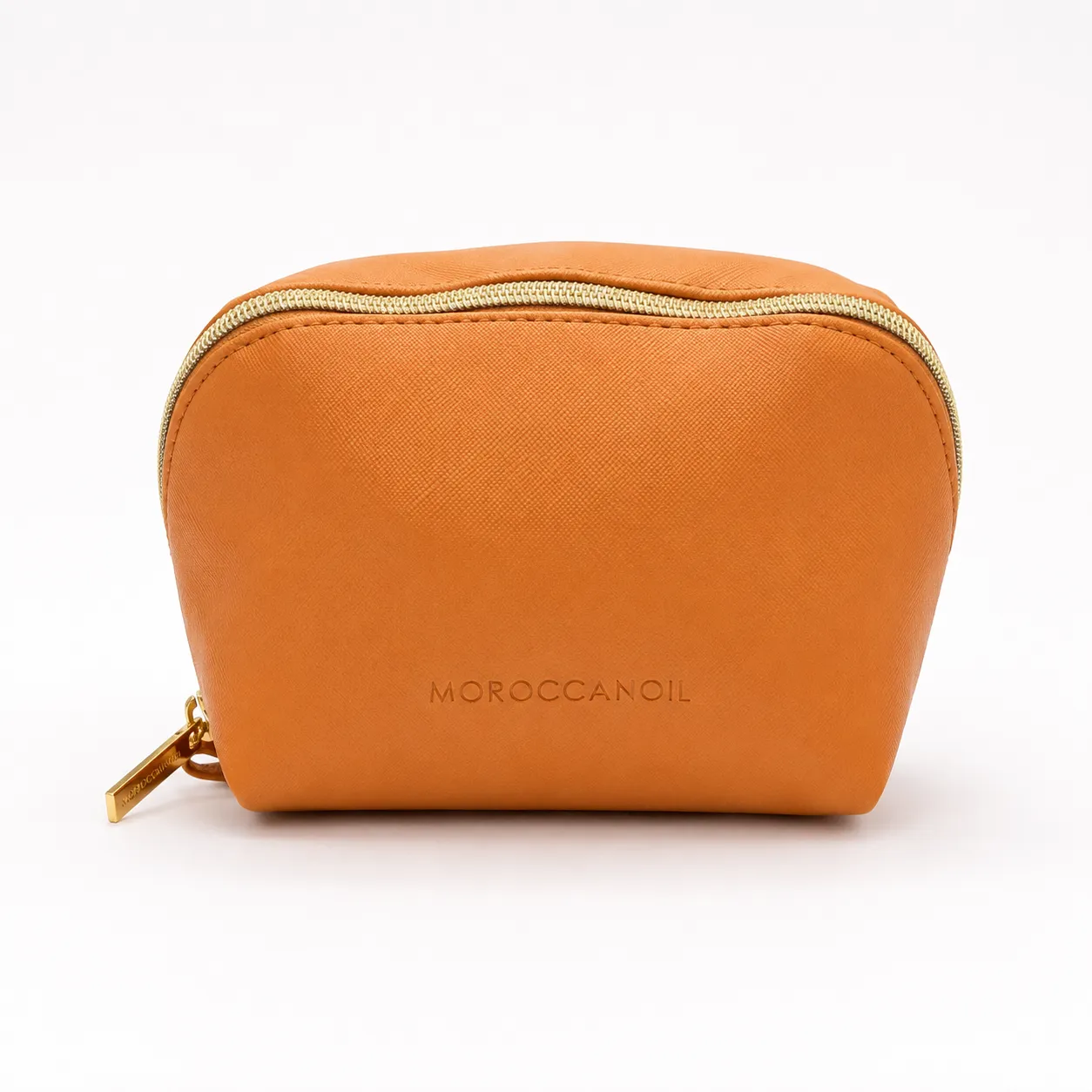 Moroccanoil Tan Saffiano Cosmetic Pouch