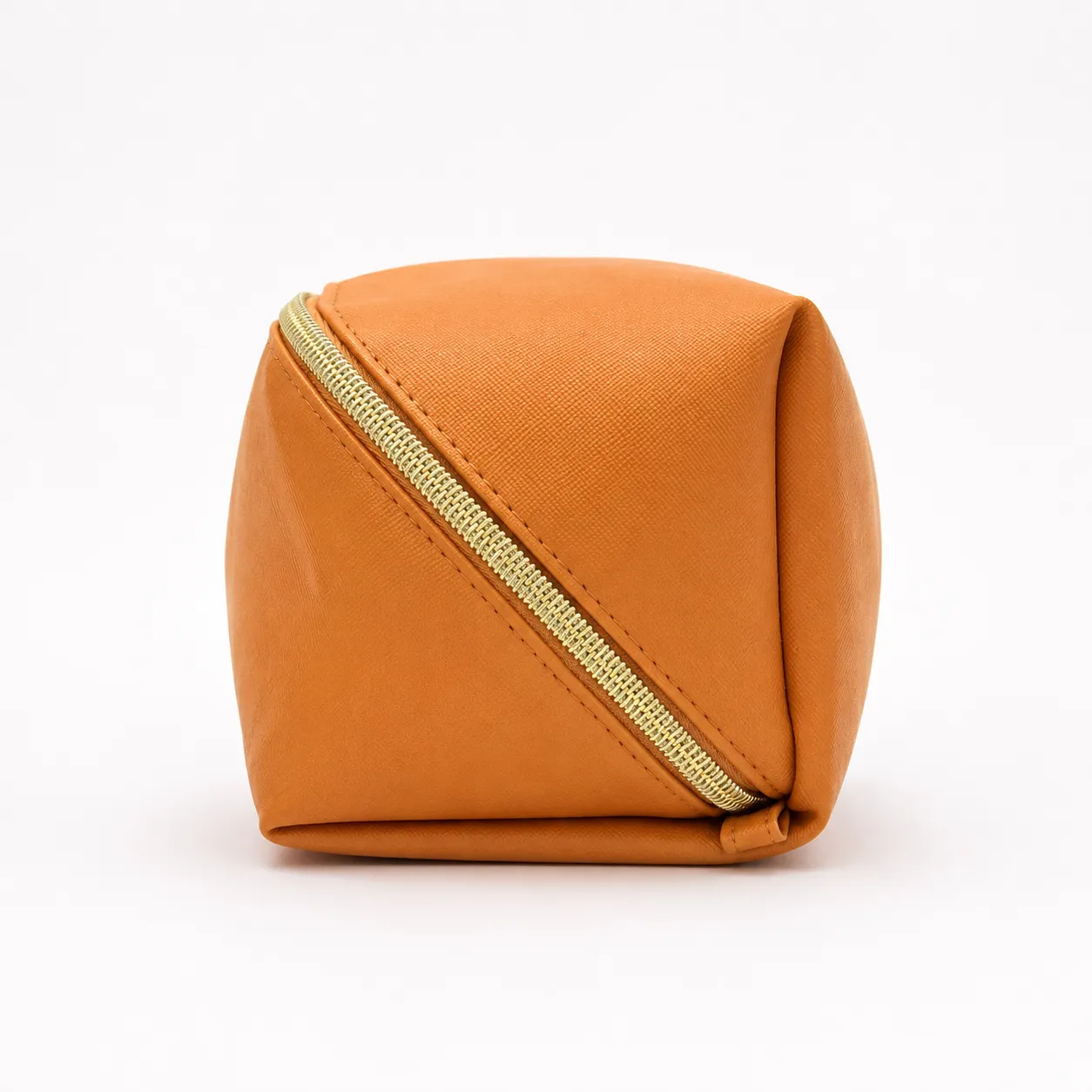 Moroccanoil Tan Saffiano Cosmetic Pouch