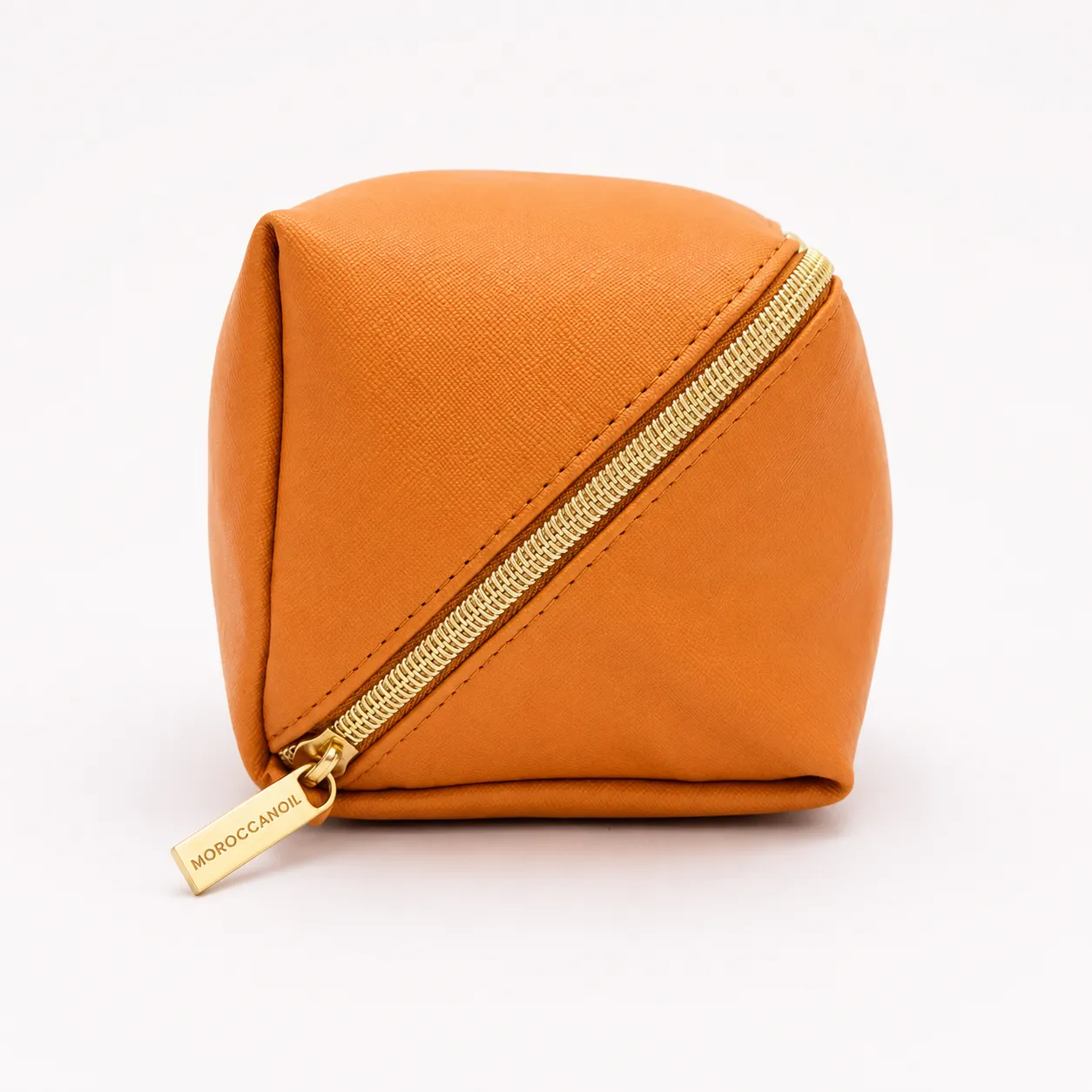 Moroccanoil Tan Saffiano Cosmetic Pouch