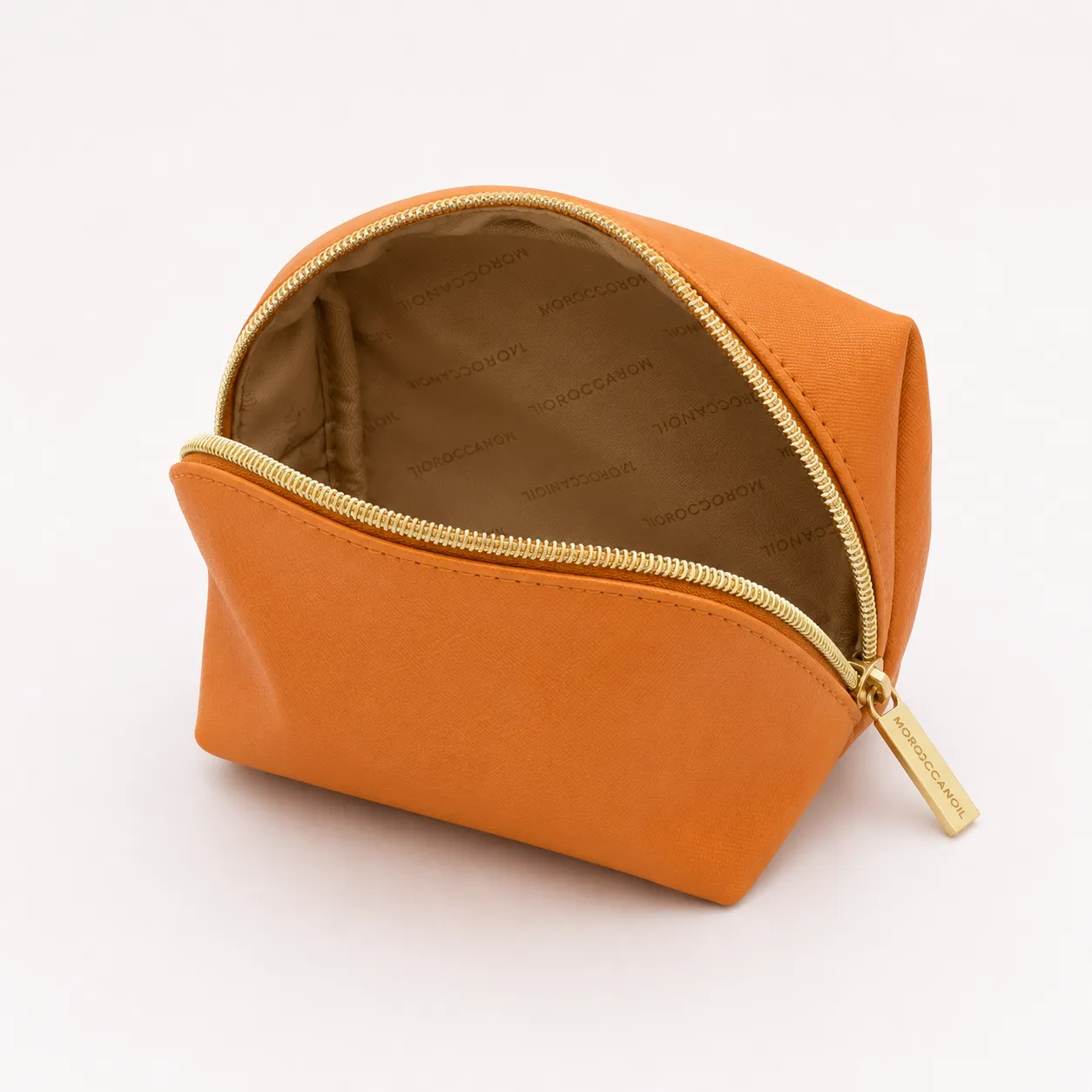 Moroccanoil Tan Saffiano Cosmetic Pouch