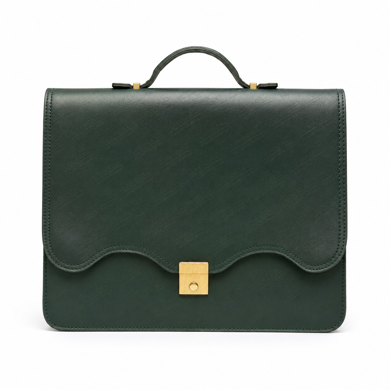 Classic Green Laptop Briefcase