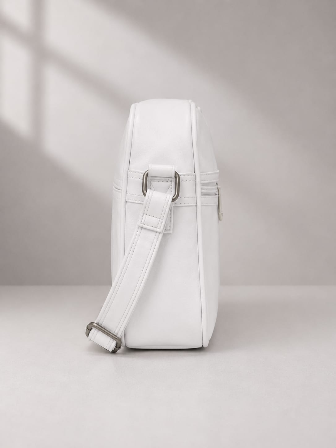 Adidas Originals White & Gold Vintage Airline Crossbody Bag