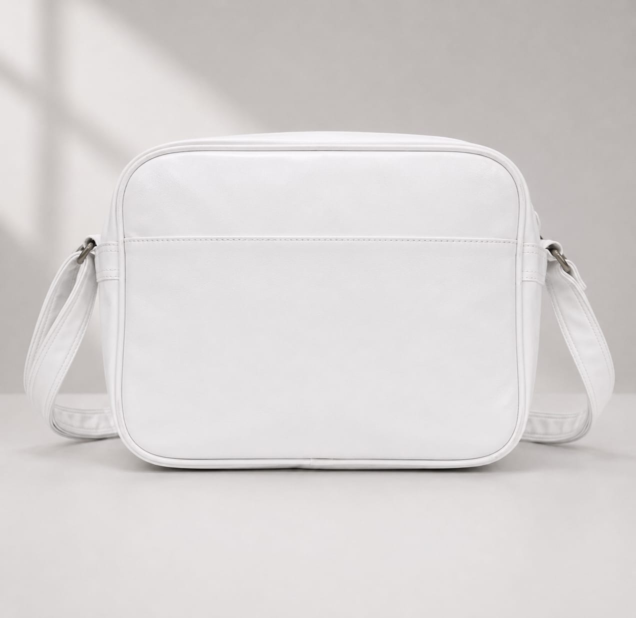 Adidas Originals White & Gold Vintage Airline Crossbody Bag
