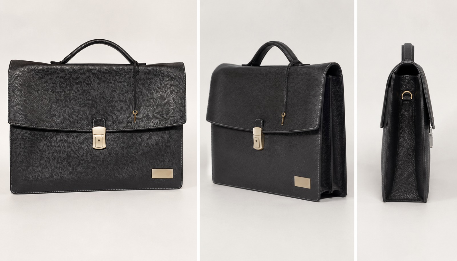 Executive Black Laptop Briefcase